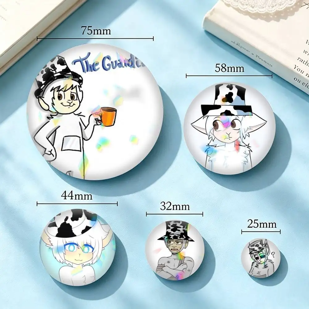 Slendytubbies 3 Guardian G-Game 25 32 44 58 75mm Badges Personalized Round Brooches Pins Accessory Gift