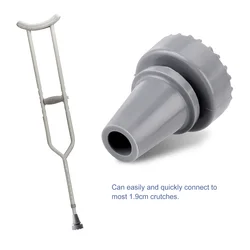 1 pz punte antiscivolo piedi bastone da passeggio Pad in gomma piedini in canna 19mm diametro interno testa in gomma accessori per stampelle