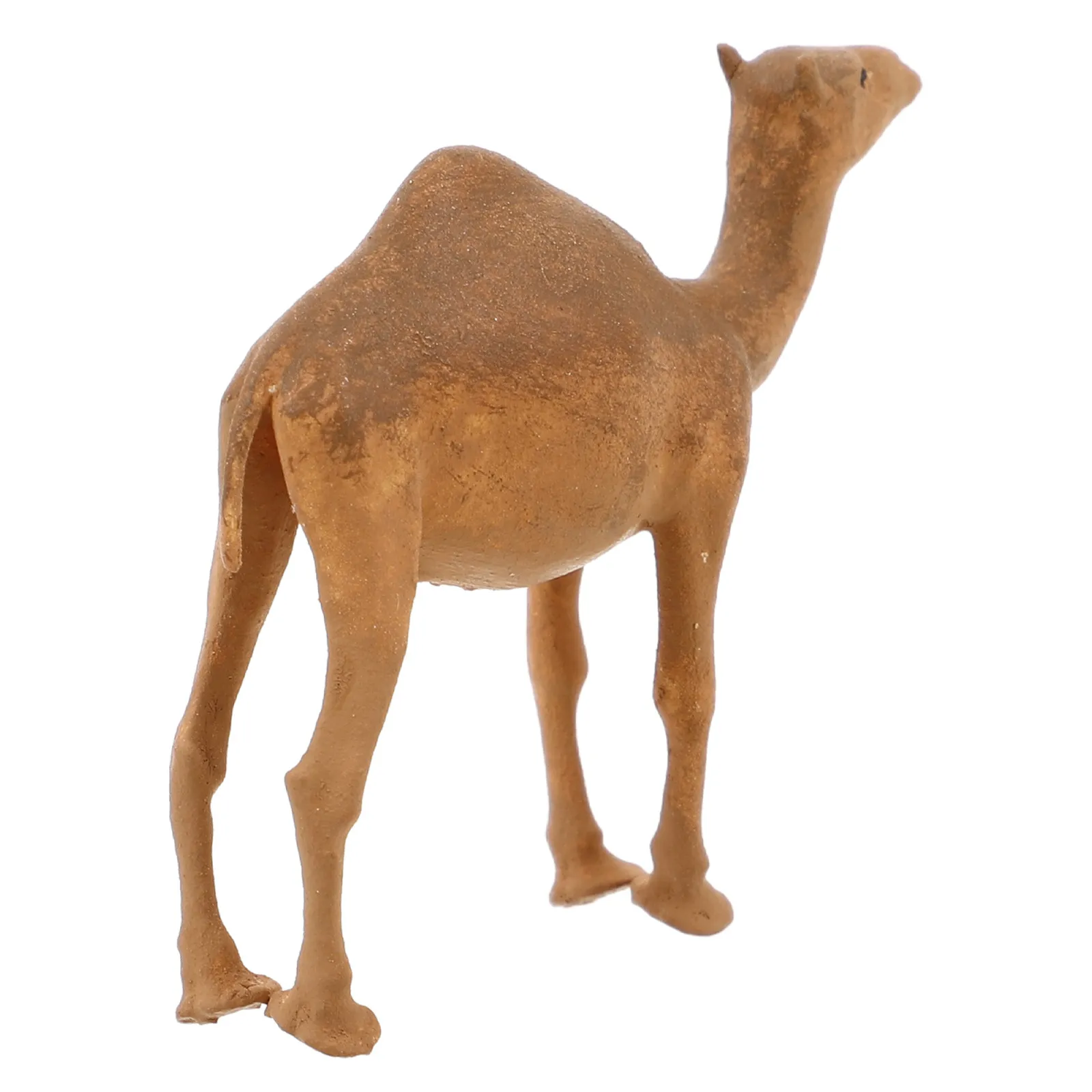 Resin 1:64 Scale Miniature Desert Diorama Accessory Desktop Ornament Camel Statue for Micro Displays