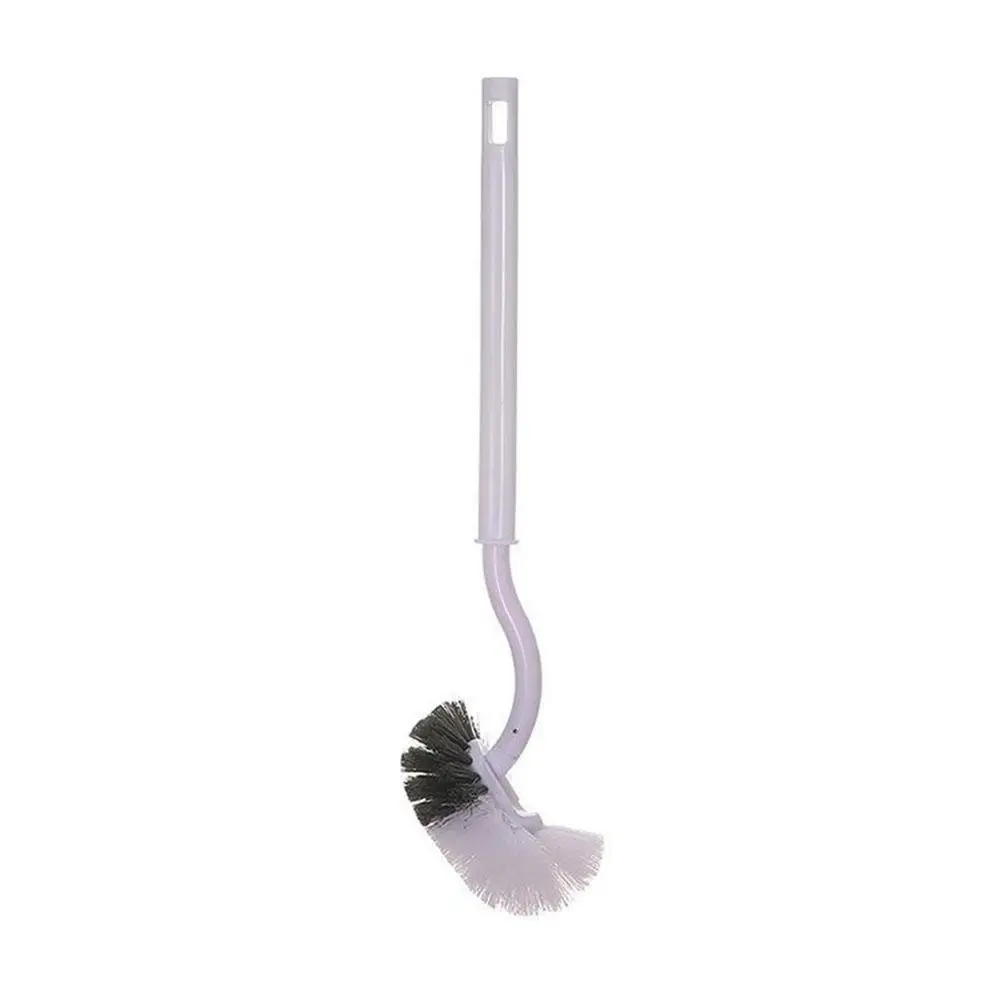 Curved Toilet Brush With Long Handle Toilet Scrubbing Cleaning Bathroom Deep Tool Cleaning Supplies Household Brush O0h4