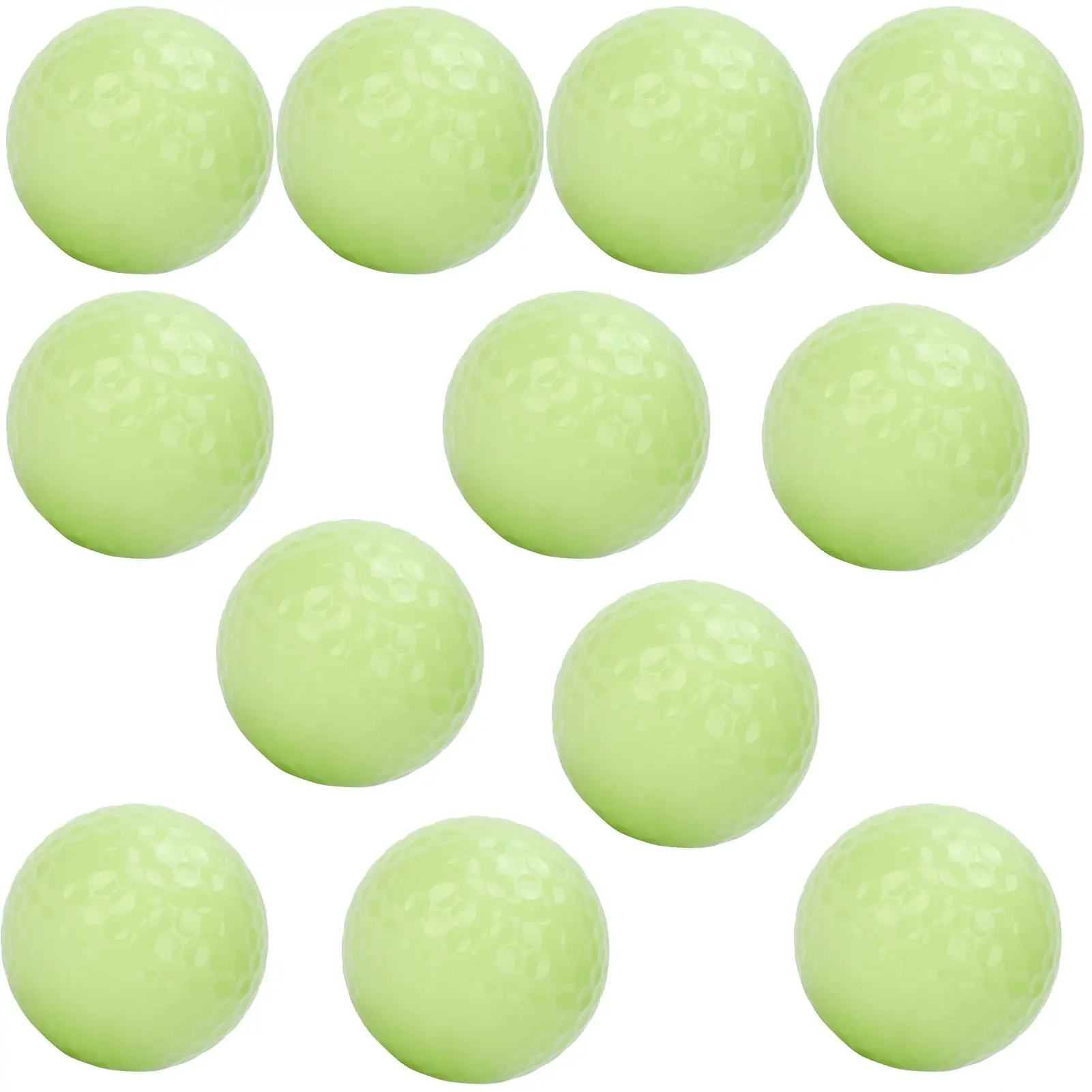 12PCS Luminous Golf Balls - for night Sports Light-Up Balls for Enhanced Visibility