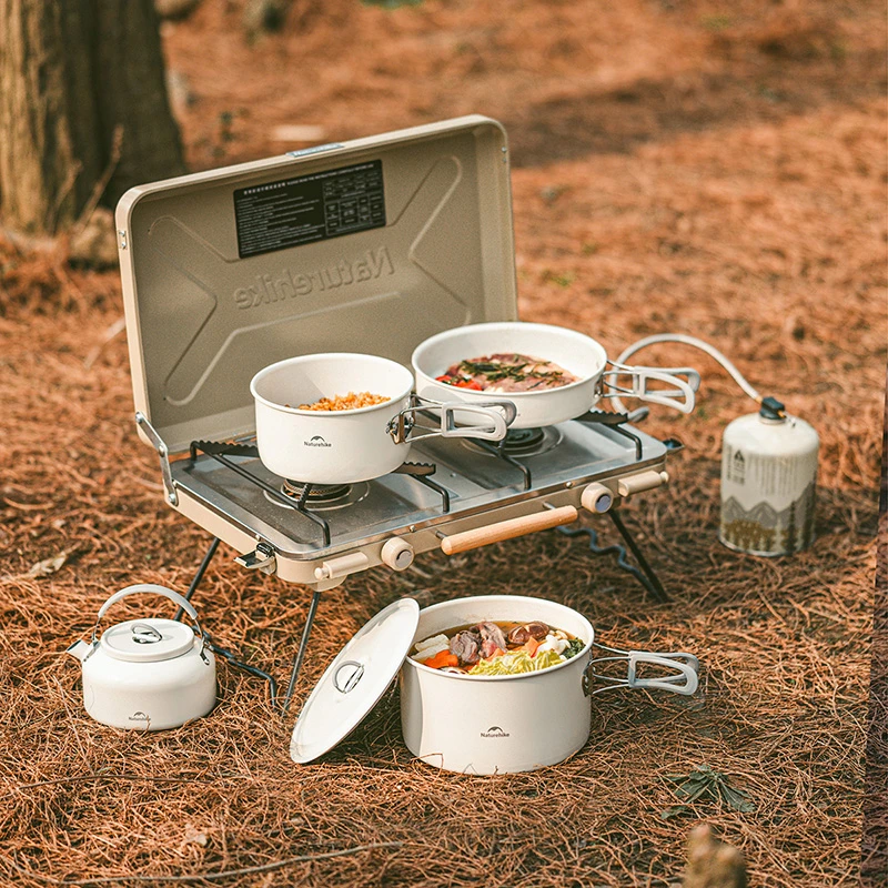 Naturehike ceramiczny garnek z powłoką nieprzywierającą Outdoor Camping przenośne przybory kuchenne grill czajnik piknikowy patelnia naczynia kuchenne grill Tablewar