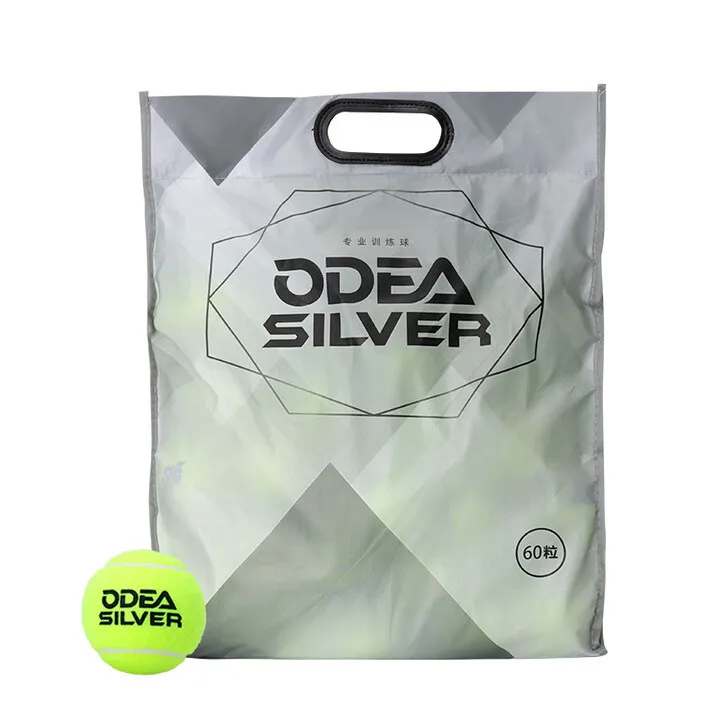 

ODEA Silver Tennis Balls,High Bounce Durable Rubber Liner,Training Competition Tennis Ball for Beginners Advanced Players