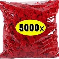 Lots Artificial Fake Rose Petals Red Roses Petal Flowers for Romantic Wedding Party Valentines Day Decoration Supplies Wholesale