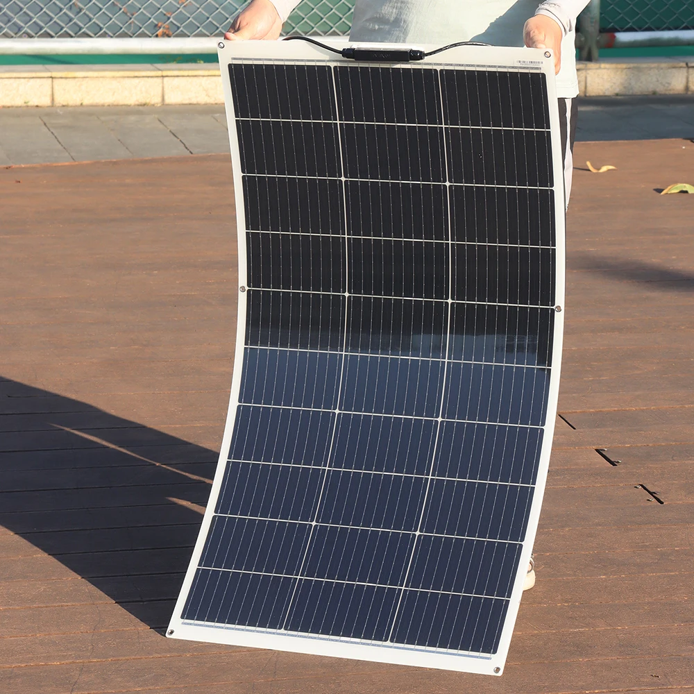 BOGUANG الألواح الشمسية شاحن بطارية 12 فولت 24 فولت 36 فولت 48 فولت 100 واط-1000 واط خفيفة الوزن لوحة طاقة شمسية قوة السيارة متنقل يخت التخييم