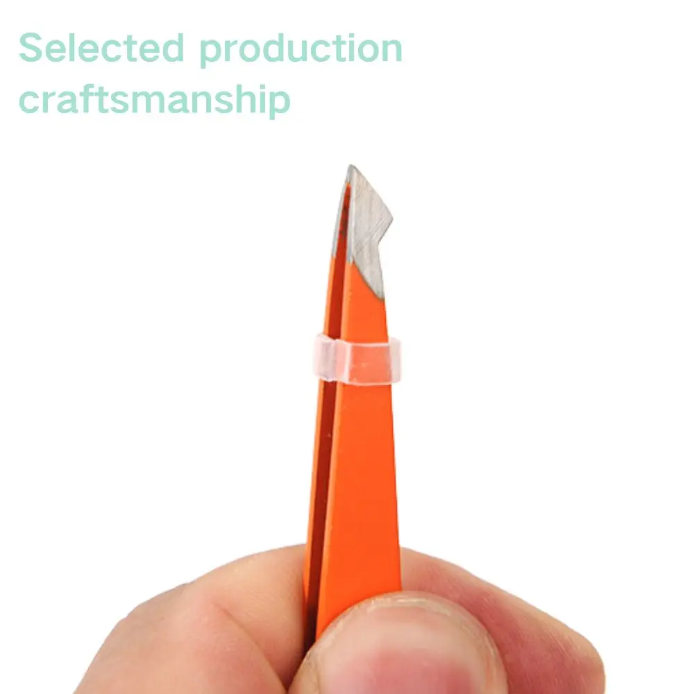 眉毛ピンセットセット 4 個カラフルなステンレス鋼斜め先端精密脱毛プロの美容ツール