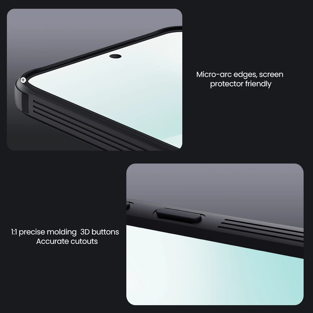 Für Samsung Galaxy A57 5G Hülle NILLKIN Fitted Case Camshield Super Frosted Shield Case Objektivschutzabdeckung – Detail 18
