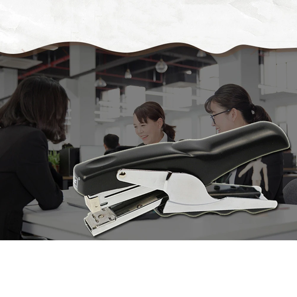 

Effort-saving Plier Stapler Metal Hand Grip Heavy Duty 26/6 24/6 Staples Black Longer Box Office School Warehouse
