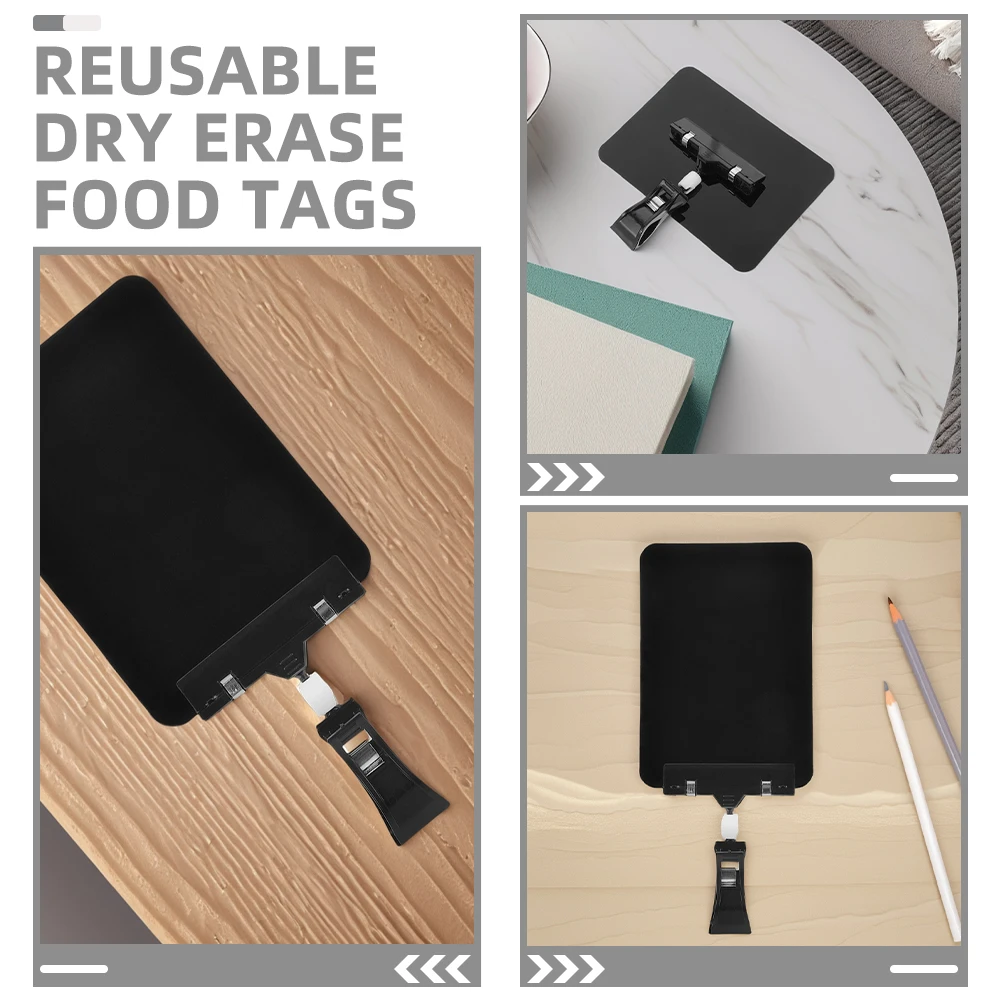 5 قطعة حامل علامة السبورة البلاستيكية القابلة لإعادة الاستخدام مشبك دوار لعلامات أسعار الفاكهة المزارعين سوق متجر بيع بالتجزئة عرض البضائع #6