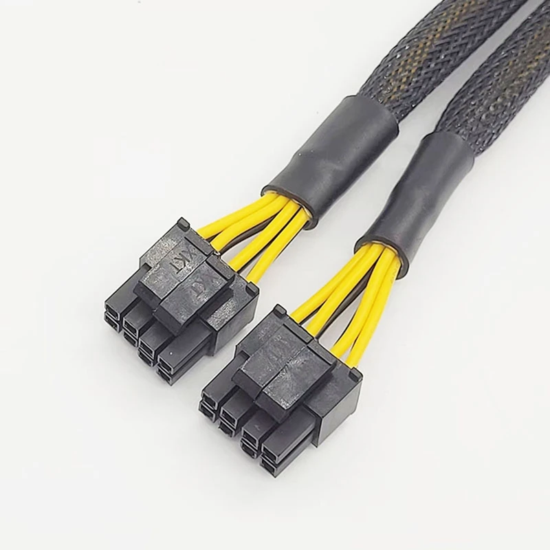 CPU 8 Pin Female To Dual Pcie 2X 8 Pin (4&4) Male Power Adapter Splitter Cable For Motherboard Power Adapter