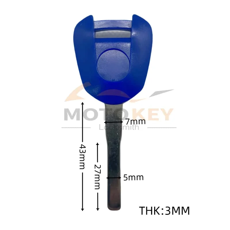 혼다 CBR300R CBR300 R CBR 300 R 2022-2024년식용 블랭크 키 오토바이 키, 미가공 키 교체, 도난 방지 칩 삽입 가능