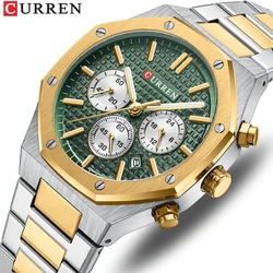 Curren 8440 Men Watch Business Militray Wristwatch 6-Hand Chronograph Quartz Casual Fashion Luxury Relogio Masculino