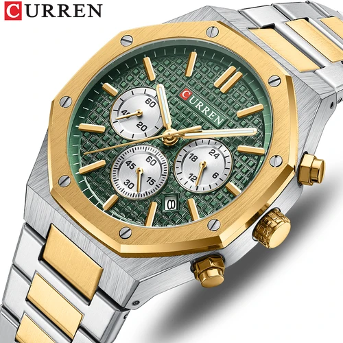 Reloj Curren 8440 para hombre, reloj de pulsera militar de negocios, cronógrafo de 6 manecillas, reloj de cuarzo informal a la moda de lujo, reloj Masculino