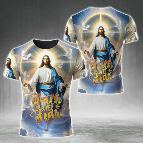 Футболка с 3D-принтом «Иисус — единственный разум, я делаю это было вдали по всему миру»