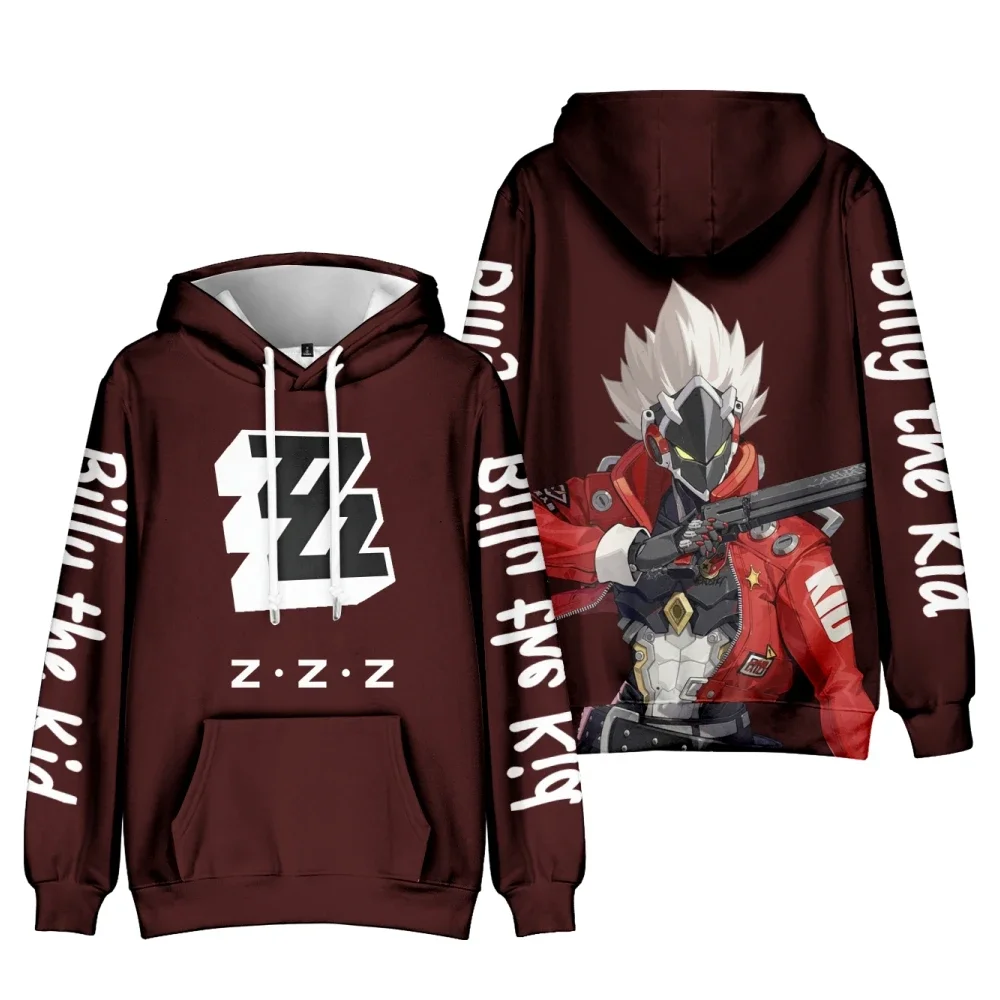 Traje de respaldo para fanáticos del juego, disfraz de Cosplay Zenless Zone Zero, Sudadera con capucha divertida con estampado de dibujos animados de Von Lycaon, ropa de calle para hombres y mujeres