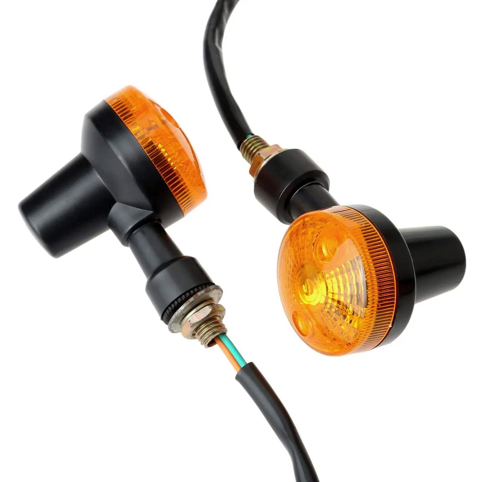 

4pcs LED Motorcycle Turn Signal Light Indicator Lamp 12V Turn Indicator Light Blinker Signer Amber Bike Motorcycle Accessories