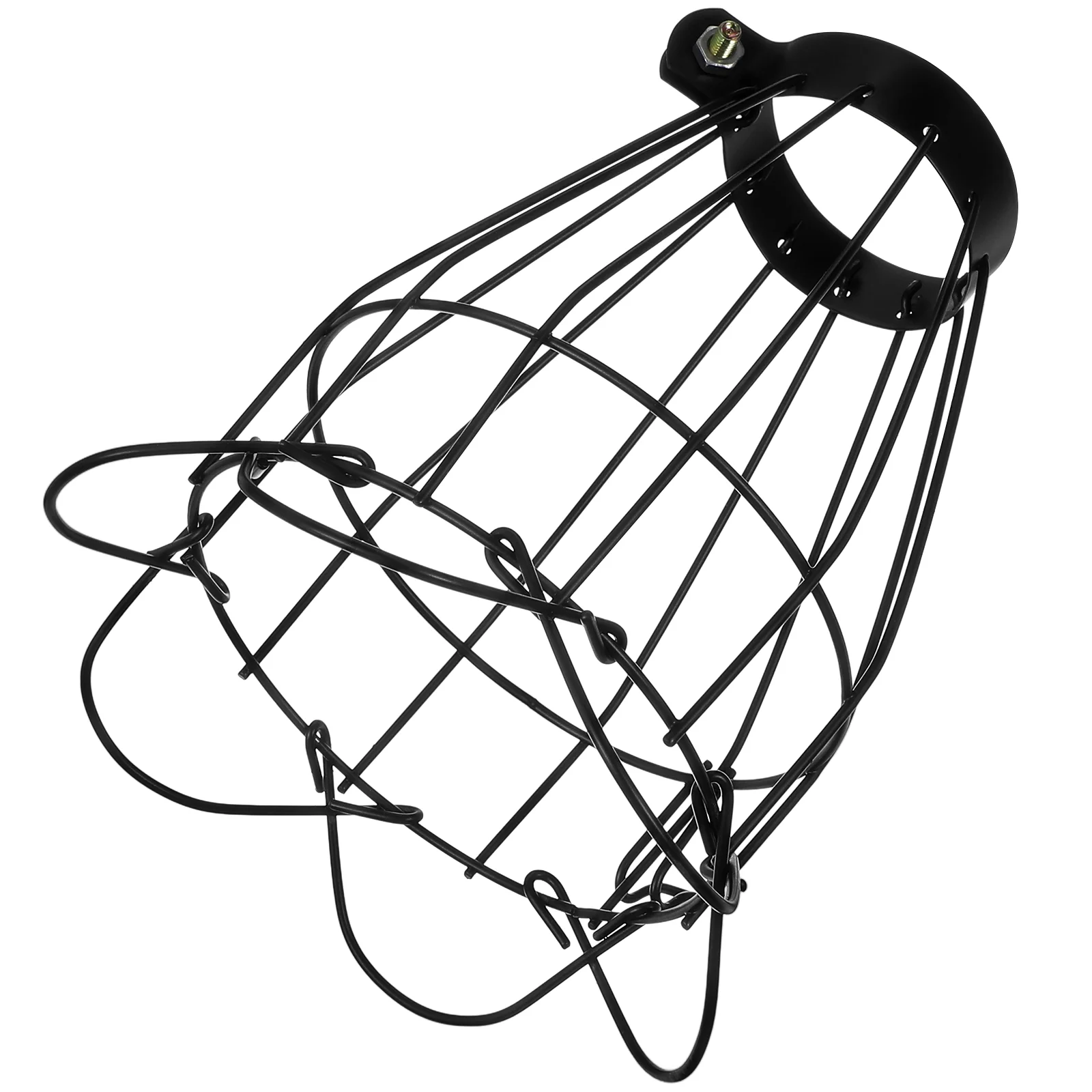 Light Bulb Protector Cage Heated Ceramic Lampshade Covers Reptile Guard Container Black Iron Insulation Outdoor Fixture