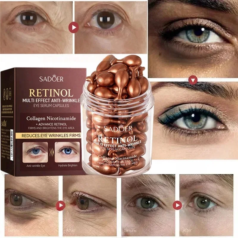 

SADOER Retinol Eye Serum for Eyes skincare Anti Dark Circles Moisturizing Firming Nourishing Eye Cream Skin Care Products