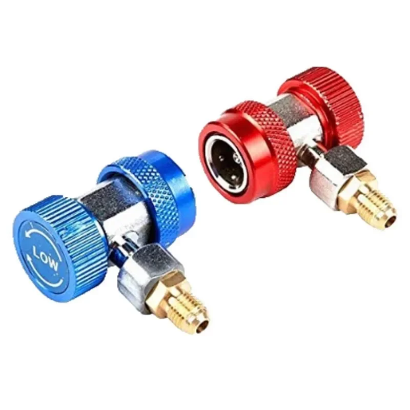 Car Air Conditioner R134A H / L Adapter Quick Coupling AC Coupler Coolant Filter Connector Tools Truck Automotive Accessories