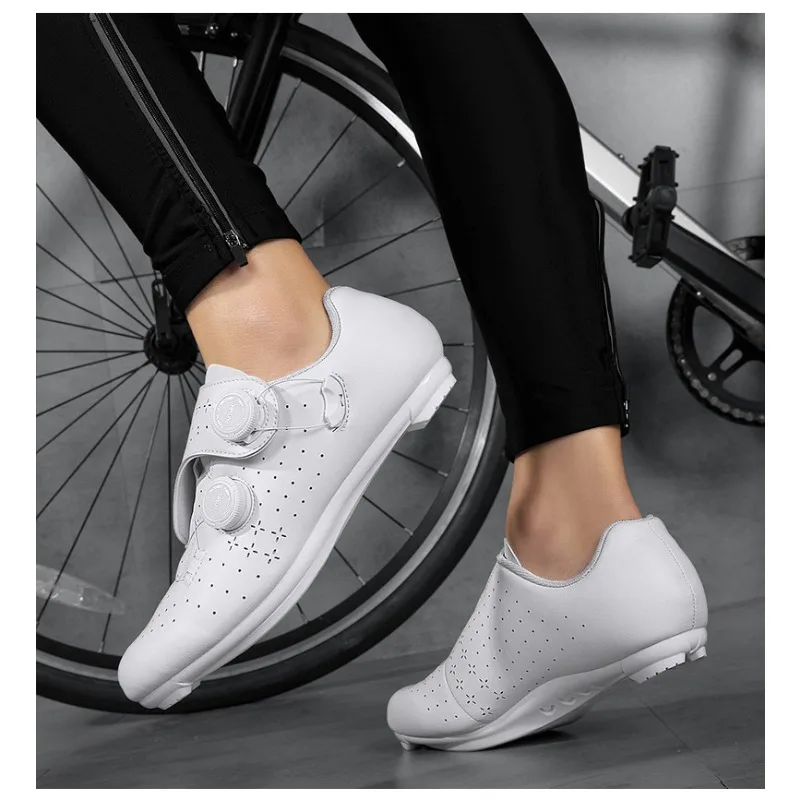 Bild 5: Atmungsaktive Rennradschuhe, Klicksystem-Fahrradschuhe, leichte, rutschfeste, abriebfeste Fahrrad-Rennschuhe