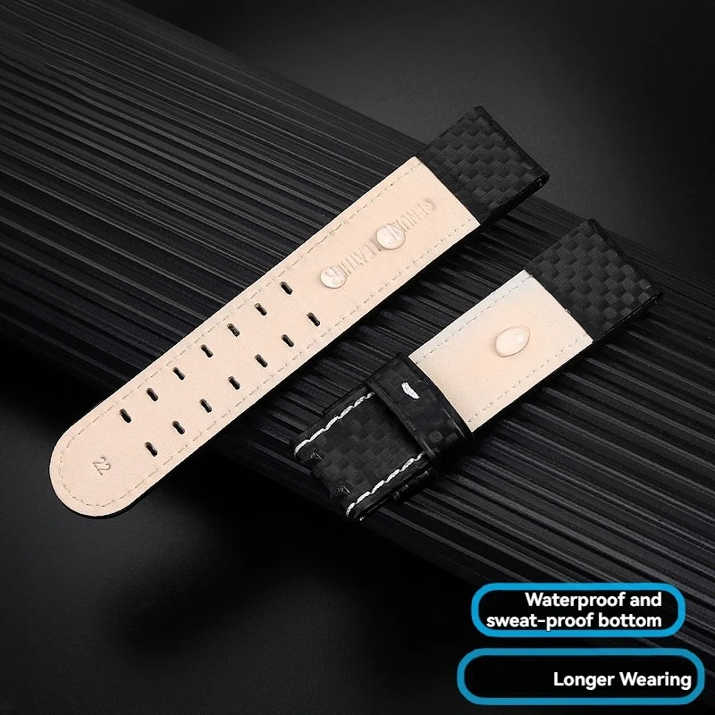 Correa de reloj de cuero genuino de 22 mm para Hamilton Khaki Aviation H77696793 y H77616533 - Correa de repuesto con remaches de oro rosa (estilo OEM