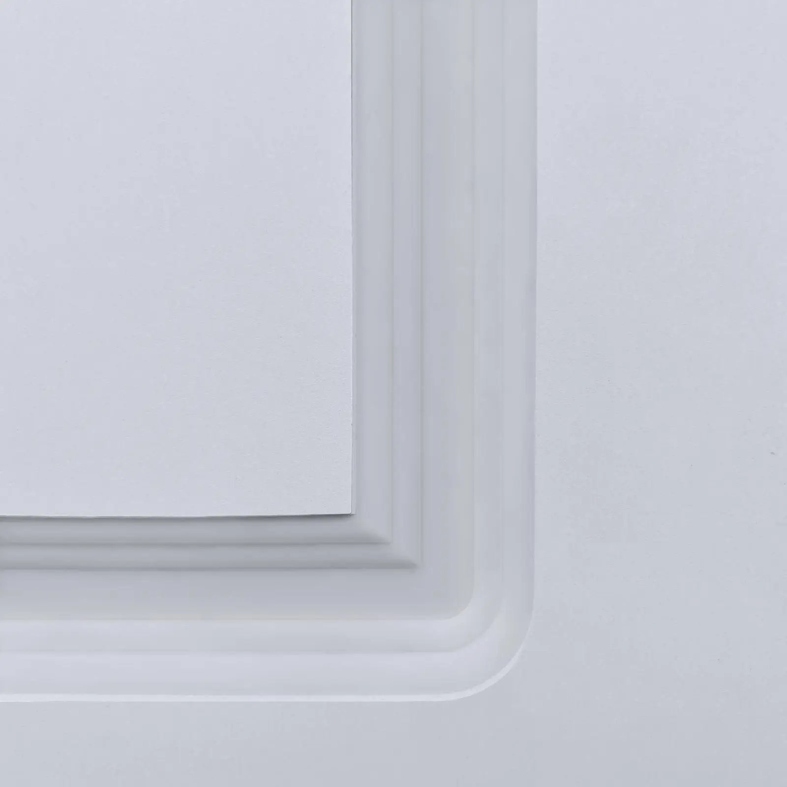 باب حديث مصنوع باستخدام الحاسب الآلي بسمك 3/4 بوصة و15 بوصة. × 84 بوصة. MDF الحظيرة البيضاء المنزلقة #5