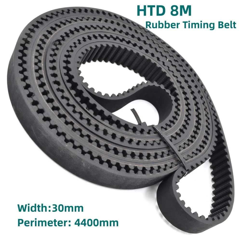 HTD 8M Rubber timing belt length 4400mm Width 30mm