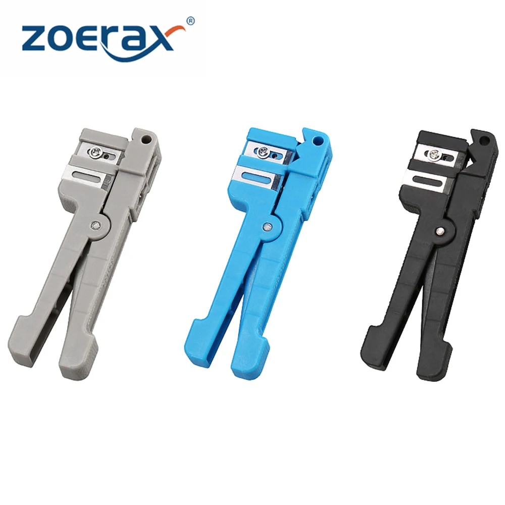 

ZoeRax Fiber Optic Stripper Tool Adjustable Cable Slitter for 0~3.2mm/3.2~5.6mm/5.6~7.9mm Coaxial Cables Stripper Tool