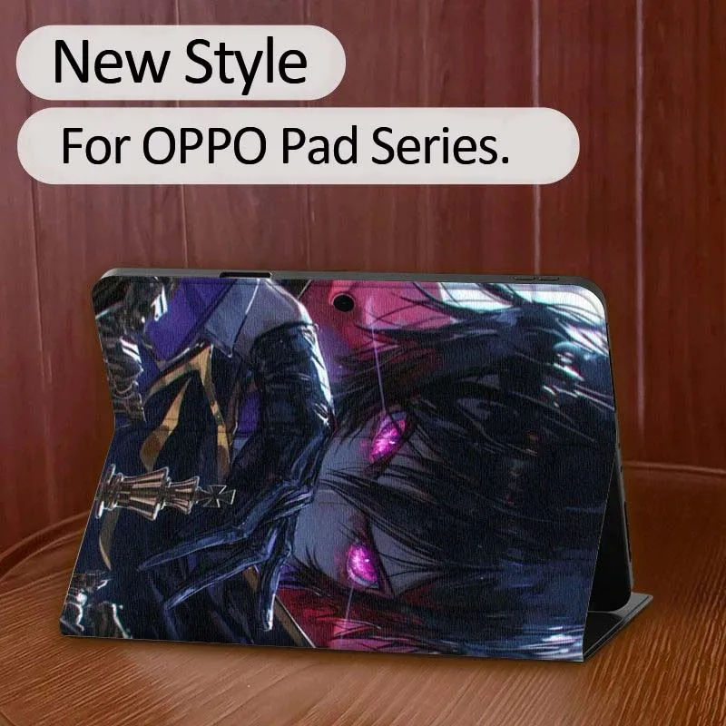 Code Geass Cool Anime For OPPO Pad 2 3 4 Neo Air SE X Pro 10.36 11 11.4 11.61 12.1 13.2 بوصة 2025 حافظة كمبيوتر لوحي قابلة للطي