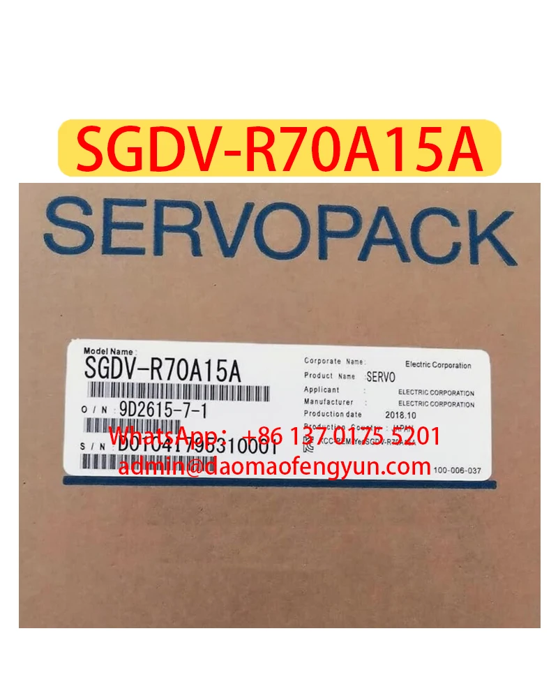 

SGDV-R70A15A Brand New Servo Drive SGDV R70A15A， Fast shipping