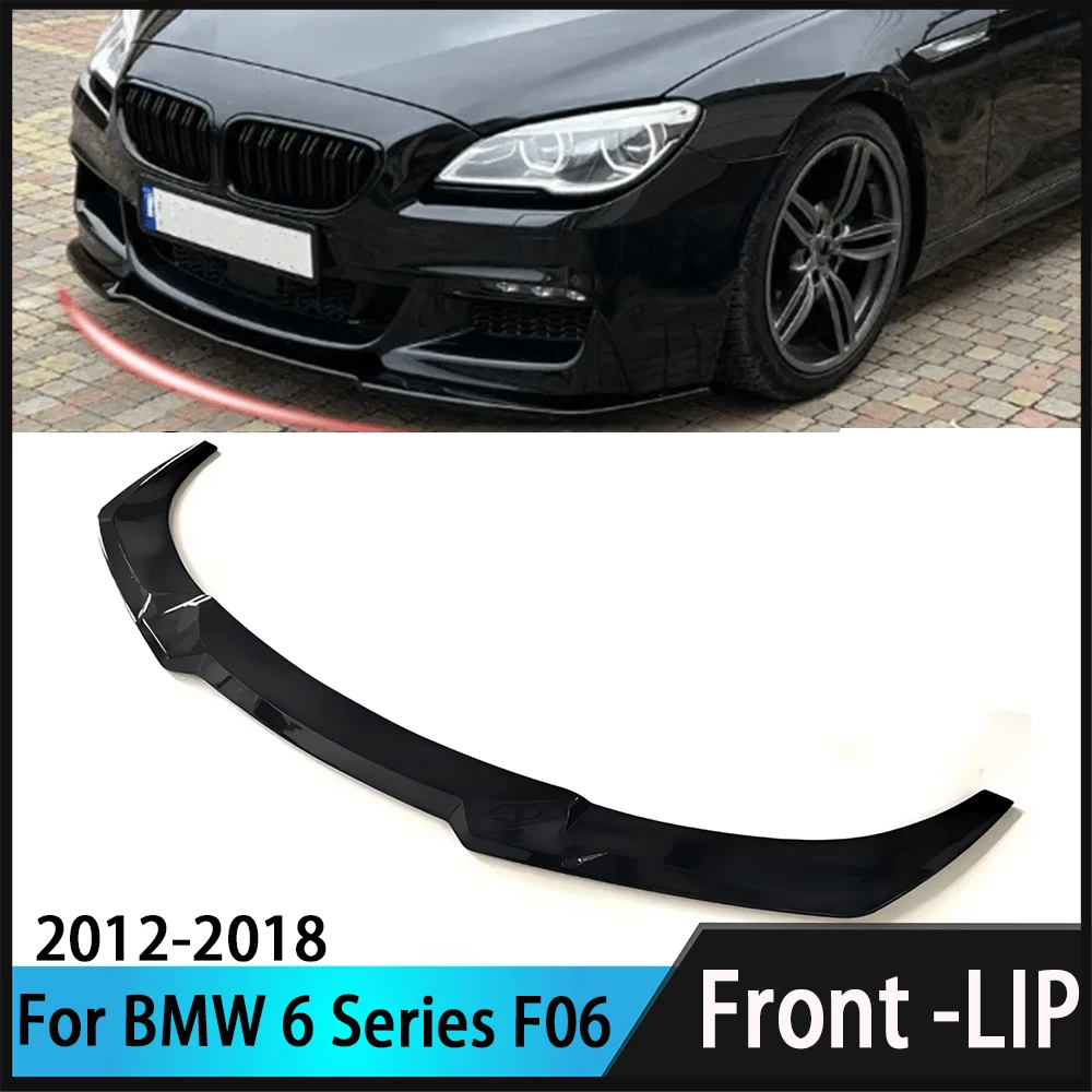 

For BMW 6 Series Front Bumper Lip Splitter F06 F12 F13 640i 650i 640d 2012-2018 M Sport Bodykit Upgrade Parts.