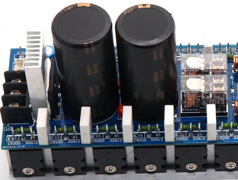 1200 واط + 1200 واط عالية الطاقة 2 قناة المهنية المرحلة مكبر كهربائي مجلس المستوردة استخدام لتوشيبا 52001943   لوحة مكبر للصوت