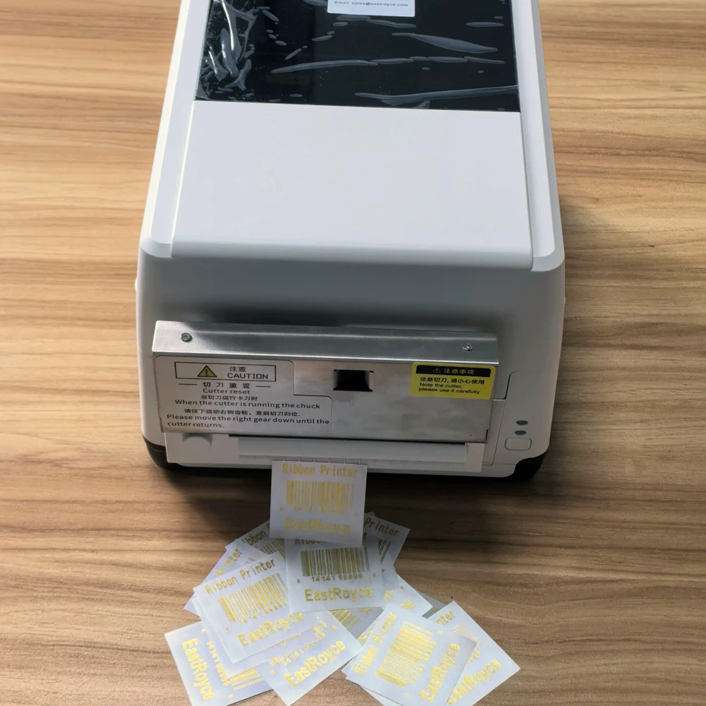 High Quality 4x6 Thermal Transfer Ribbon Printer 4 Inch Care Label Clothing Tag and Jewelry Tag Barcode Printer