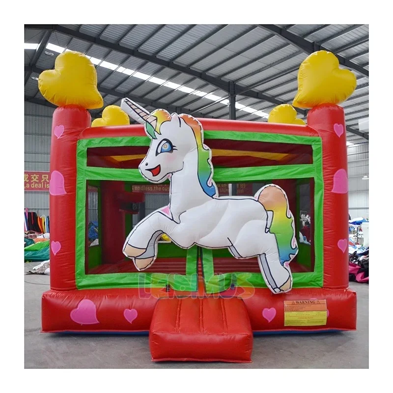 Inflatables Commercial Unicorn Bouncy Castle Colorful Cartoon Inflatable Bounce House Jumpers Kids Playground for Kids