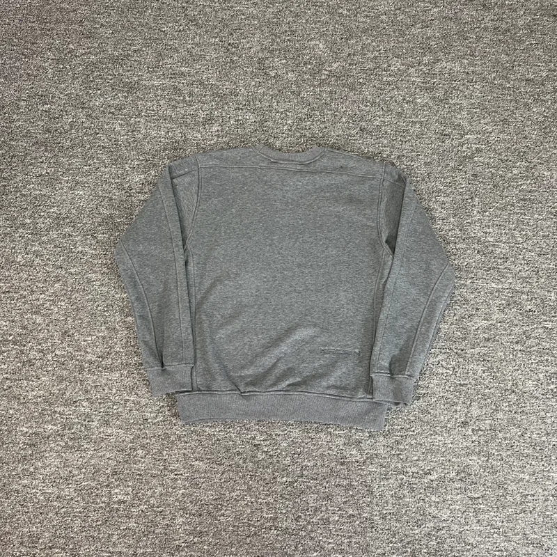 Kroen التطريز التسمية الأساسية بلوزات الرجال النساء رمادي داكن فضفاض الشتاء الرياضة بلوزات عالية الجودة القطن فضفاض البلوفرات