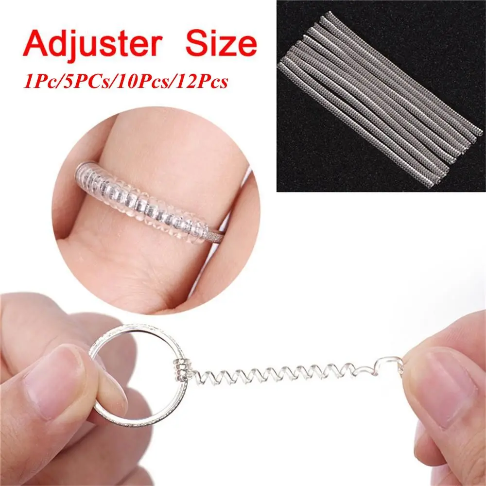 New Spiral Useful Jewelry Parts Ring Size Adjuster Tightener Reducer Shell Hard Guard Resizing Tools