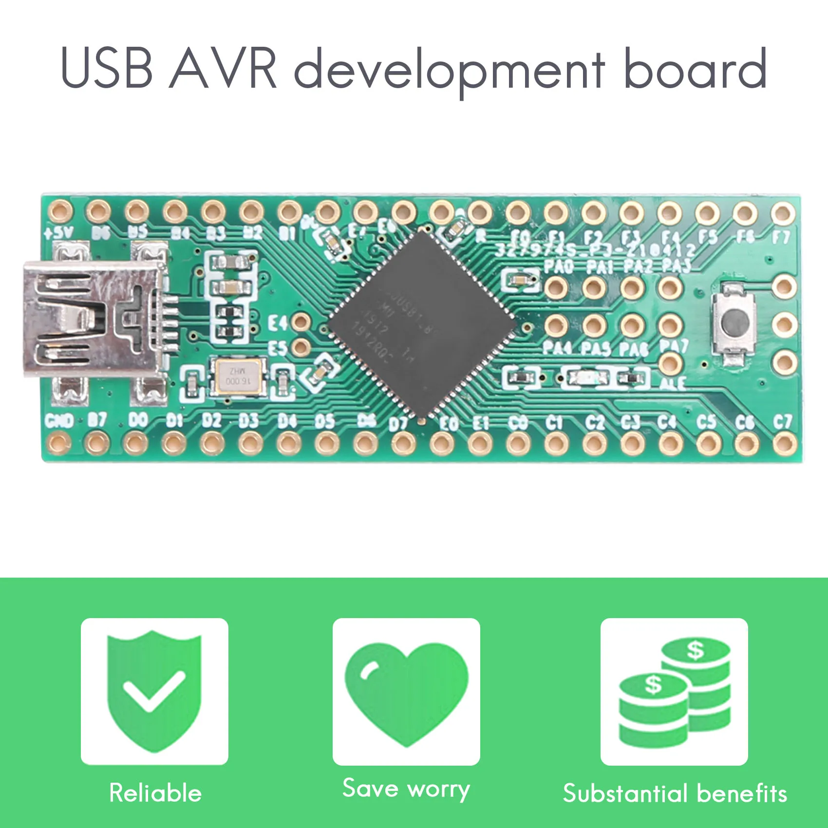 Teensy 2.0++ USB AVR Development Board ISP U Disk Keyboard Mouse Experimental Board AT90USB1286