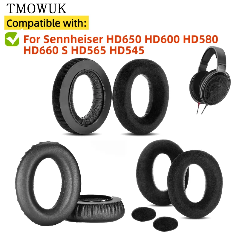 

Replacement Ear pads Fits for Sennheiser HD650 HD600 HD580 HD660 S HD565 HD545 Headphones Ear Cushions Earpads headset
