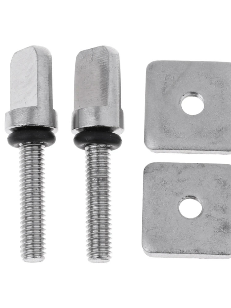 2 Sets Stainless Steel Surf Thumb Fin Screw For Longboard SUP Surfing Board   Accessories Screws Replacement Kit