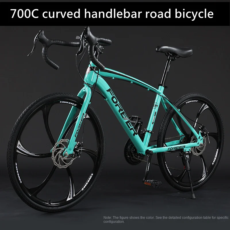 700C curved handlebar road bicycle 30speed Road Racing Bike double disc brake broken wind gravel bicicleta racing racing bicycle