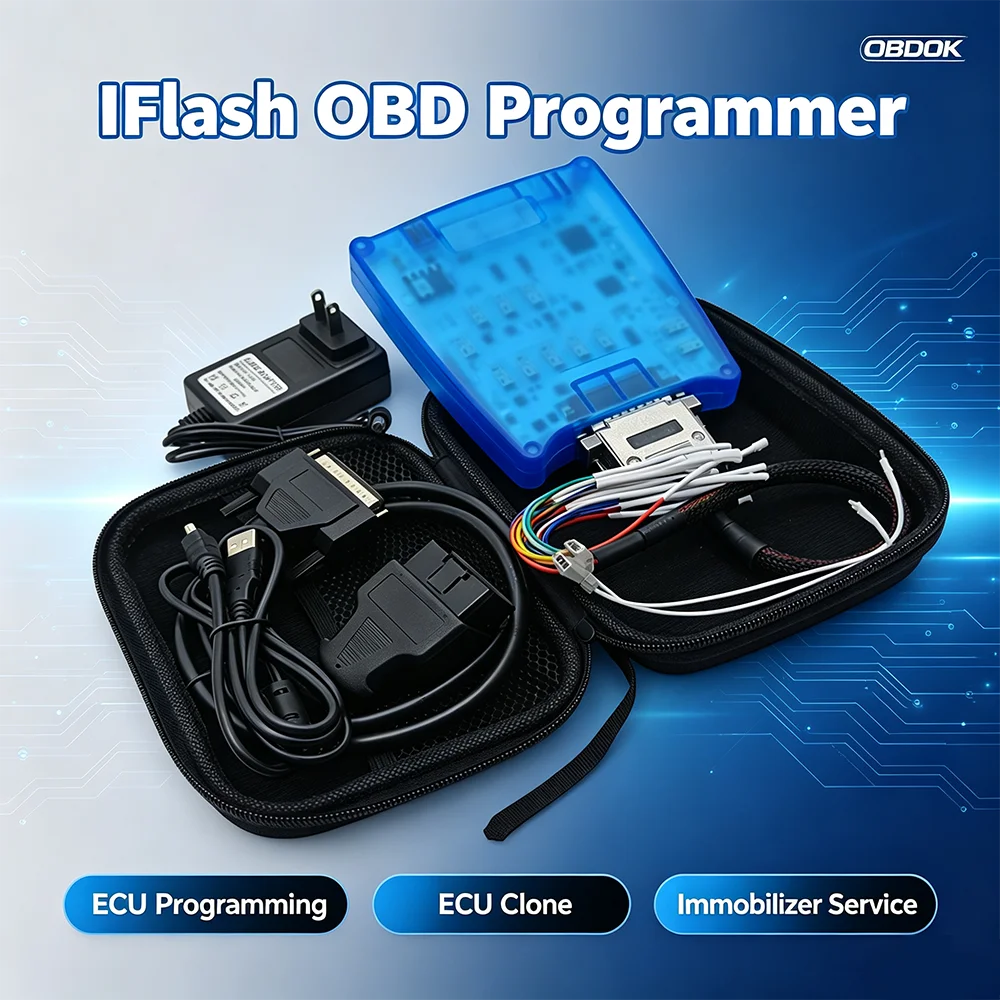 IFLASH ECU Programmer Car BCM Clone Immobilizer PIN Code Reader Correct Tool for Fiat/Al-fa/Lan-cia/lve-co OBD2 BSI FULL Version