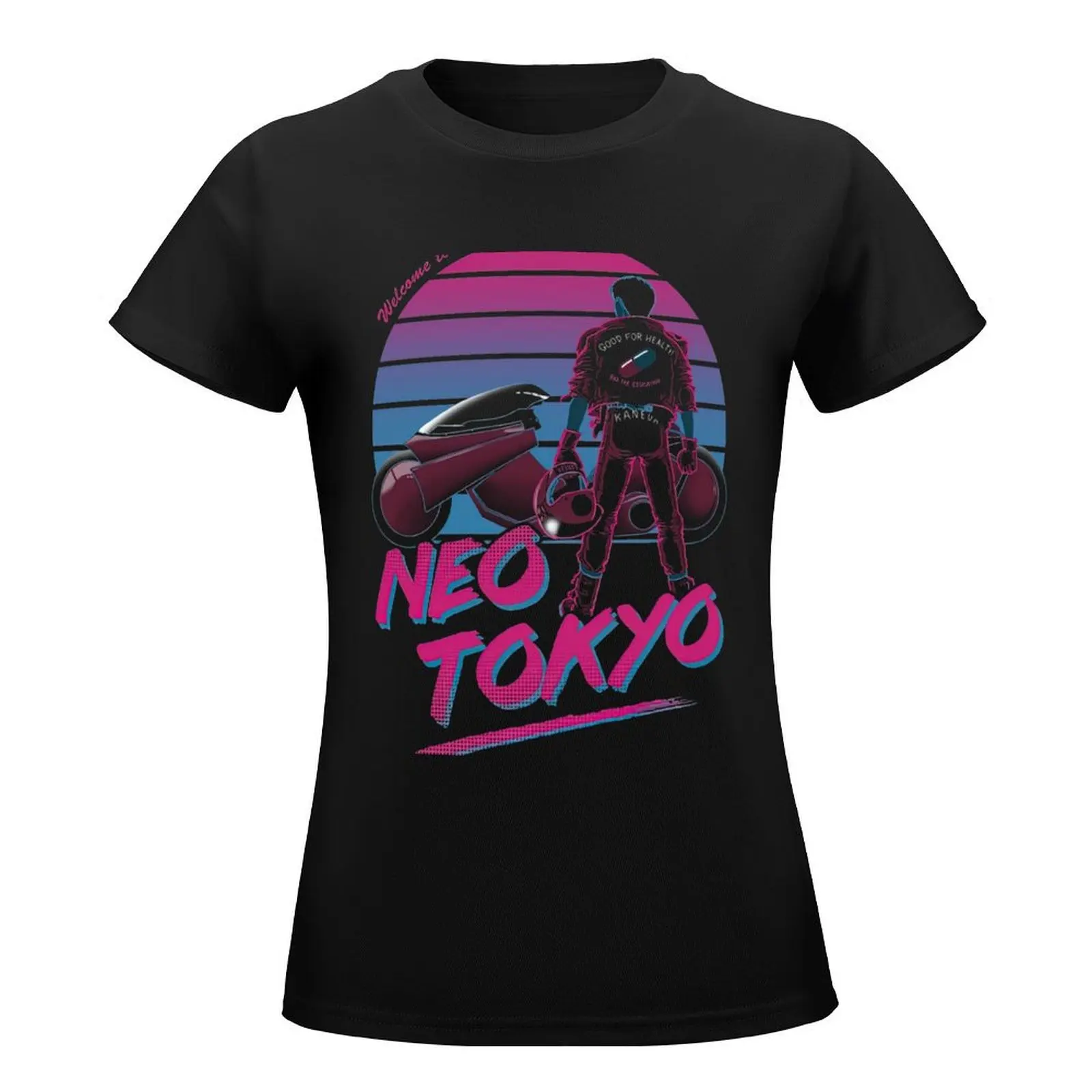 Akira Welcome To Neo Tokyo T-Shirt customs animal print cotton t shirts Women