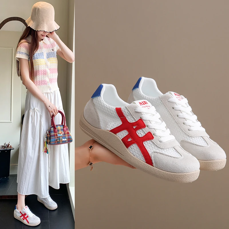 

Women Shoes Breathable All-match Mesh Shoes Casual Sports Trendy Shoes Female Wear-resistant Running Shoes for Women