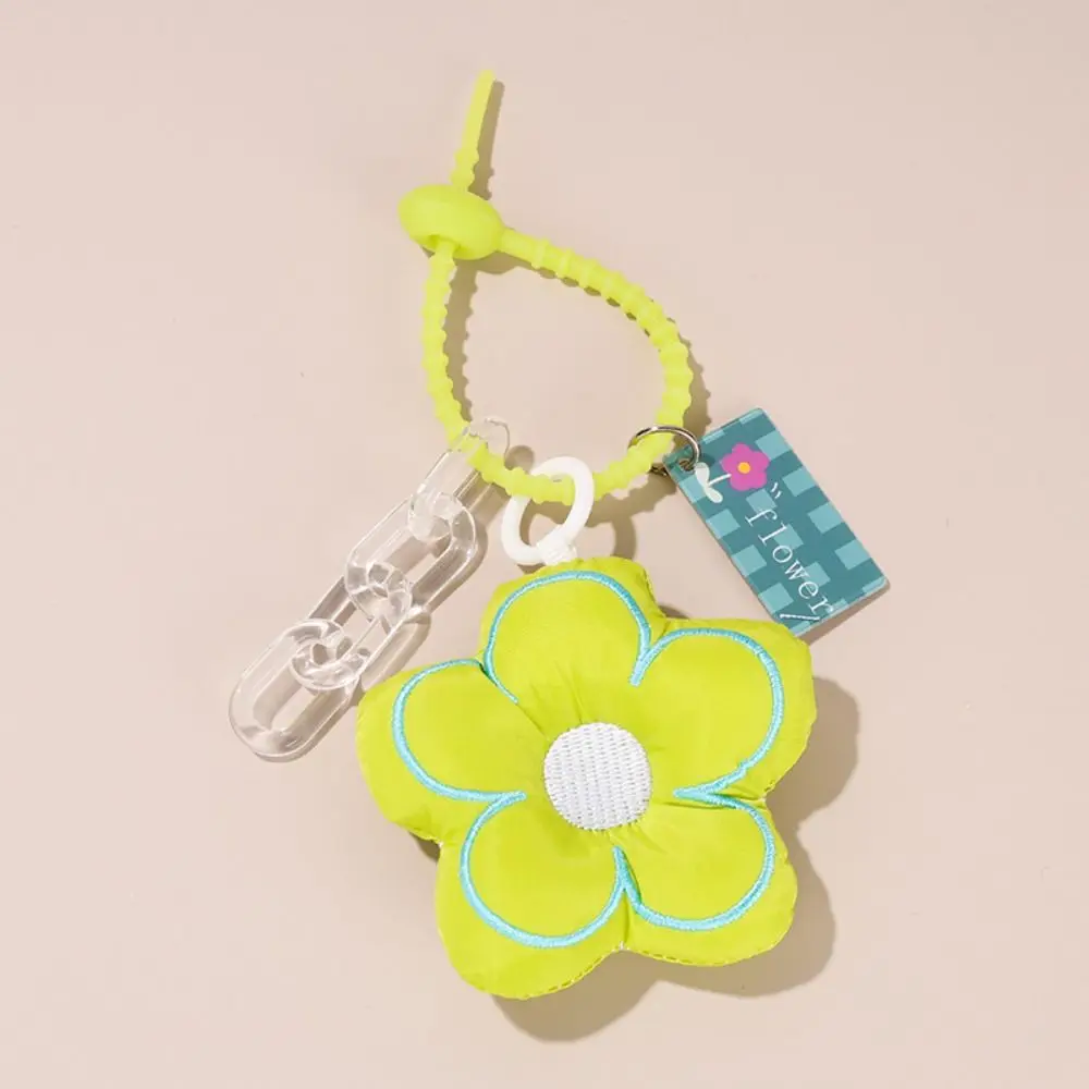 

Dopamine Flower Bag Pendant Cloth Bag Match Accessories Fresh Backpack Decoration Bag Charms Korean Style Floral Lanyard Gift