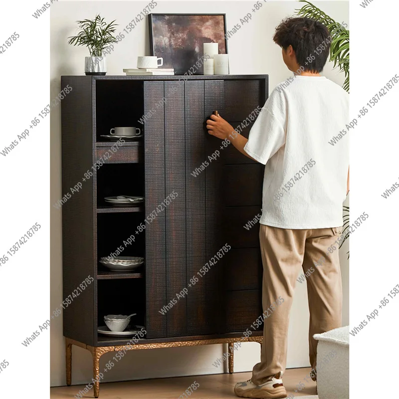 

Imported Batimu all-solid wood sideboard, living room sideboard, sofa side locker, storage storage