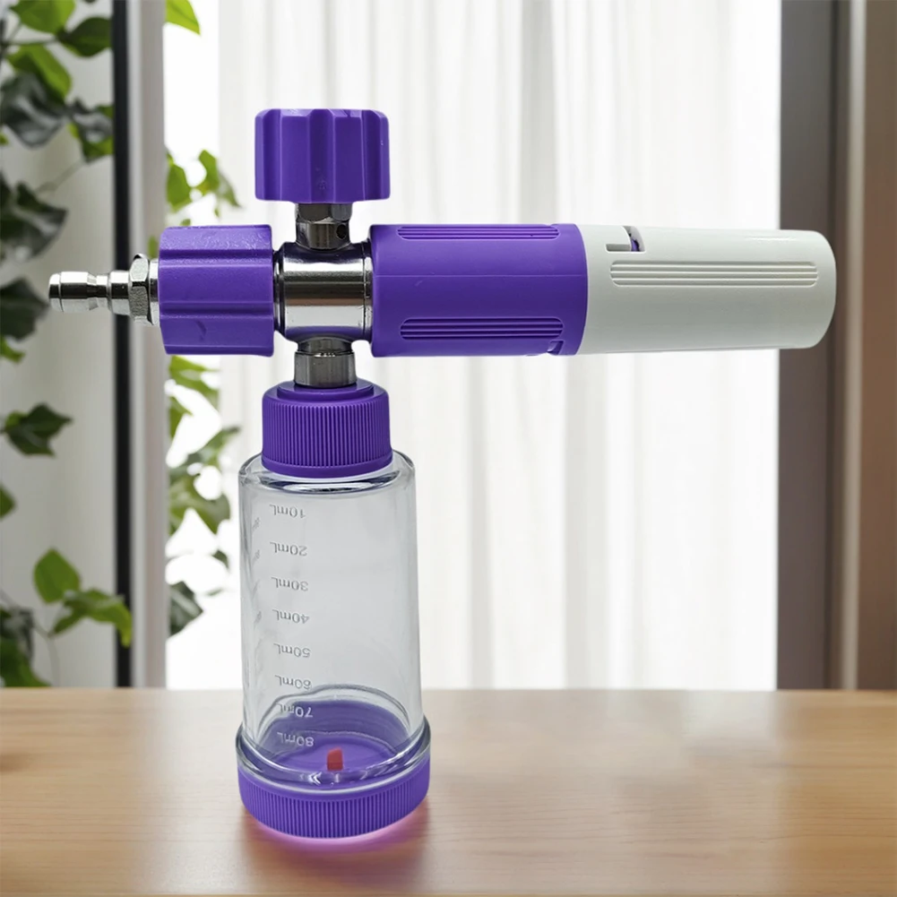 

100 мл горшок для пены с водой, регулируемый распылитель для мыльной пены, пистолет для мойки высокого давления для автомойки