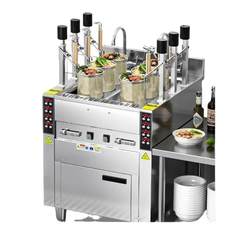 Automatic Lift-up Noodle Cooker, Intelligent Energy Saving Commercial Pasta Boiler Machine for Restaurant Noodle