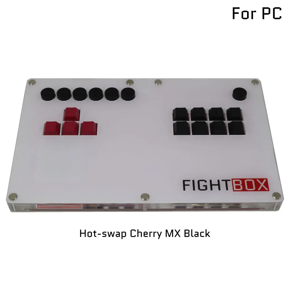 B5-PC teclado mecánico ultrafino estilo Mixbox Arcade Joystick Fight Stick controlador de juego para PC USB intercambiable en caliente Cherry MX DIY