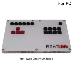 B5-PC Ultra-Thin Mechanical Keyboard Mixbox Style Arcade Joystick Fight Stick Game Controller For PC USB Hot-Swap Cherry MX DIY