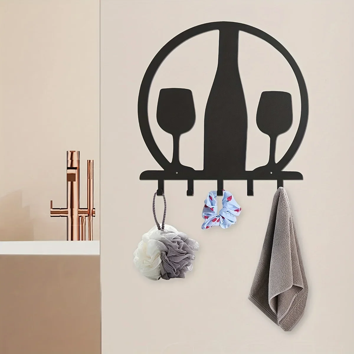 

metal ironCIFBUY Metal Silhouette Key Hangers Living Room Wall Decor Wall-mounted Hooks Key Holder Towel Rack Coat Rack Decorati